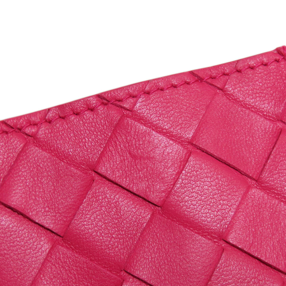 BOTTEGA VENETA Pink Leather Intrecciato Shoulder Bag - Picture 7 of 11